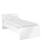 Naia Single Bed 3Ft (90 X 190) In White High Gloss