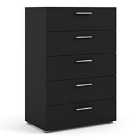Pepe Chest Of 5 Drawers In Black