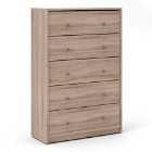 May Chest Of 5 Drawers In Truffle Oak Effect