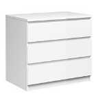 Naia Chest Of 3 Drawers In White High Gloss