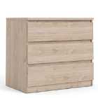 Naia Chest Of 3 Drawers In Jackson Hickory Oak Effect