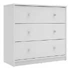 May Chest Of 3 Drawers In White