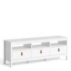 Barcelona TV-Unit 3 Drawers In White