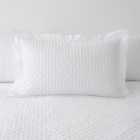 Edison Textured White Oxford Pillowcase