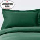 Non Iron Plain Dye Hunter Green Oxford Pillowcase