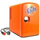 Coca-Cola FA04 Fanta Portable 6 Can Thermoelectric Mini Fridge Cooler/Warmer - Orange