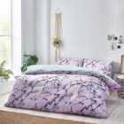 Style Lab Marble Duvet Cover and Pillowcase Set