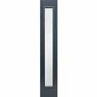 LPD (W) 32 inch GRP Sidelight Grey Glazed 1L Frosted External Composite Door