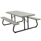 Lifetime 6-foot Classic Folding Picnic Table - Brown