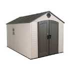 Lifetime 8 Ft. X 12.5 Ft. Outdoor Storage Shed - Brown/Beige