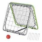 Homcom Angle Adjustable Rebounder Net Goal Training Set Football Baseball