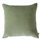 Cotton Velvet Cushion Sage 500x500mm