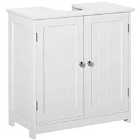 Kleankin 60x60cm Under-sink Storage Cabinet w/ Shelf - White