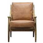 Nantes Armchair Brown Leather