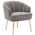 Pettine Velvet Chair Grey