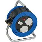 Brennenstuhl Compact 15m 2-way cable reel with 2 USB sockets