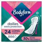 Bodyform Dailies Extra Protection Long Liners 24 per pack