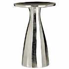 Interiors By Ph Candle Holder Small Pillar Grind Nickel Finish