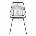 Interiors By Ph Wire Chair Bronze Metal Frame