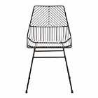 Interiors By Ph Wire Chair Black Metal Frame