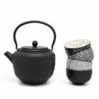 Bredemeijer Set of 4 Tea Cups Puchang Design In Porcelain