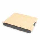 Bosign Laptray Large Antislip Ash Wood Tray With Salt & Pepper Cushion