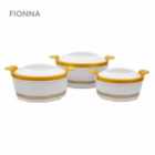 Sq Professional Fionna 3 Piece Insulated Casserole Set - White