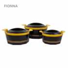 Sq Professional Fionna 3 Piece Insulated Casserole Set - Black