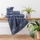 Folkstone Blue Egyptian Cotton Towel