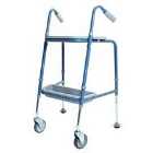 Nrs Healthcare Duo Height Adjustable Walking Trolley - Turquoise Blue
