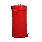 Red 30L 30 Litre American Us Style Pedal Bin