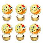 Highlands Gold Moon Tealight Candle Holder Pack Of 6
