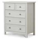 Julian Bowen Maine 3 + 2 Drawer Chest Of Drawers Dove Grey