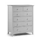Julian Bowen Cameo 4+2 Chest Of Drawers Dove Grey