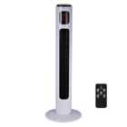 Homcom 38 Inch Led Tower Fan 70 Oscillation 3 Speed 3 Mode Remote Controller White