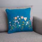 Scandi Floral Modern Cushion Cover