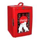 Coca-Cola KWC25 Beverage Display 28 Can Thermoelectric Cooler/Warmer Mini Fridge - Red