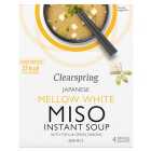 Clearspring Mellow White Miso Soup with Tofu & Green Onions 4 x 10g