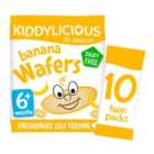 Kiddylicious Banana Maxi Wafers Baby Snacks Multi 10 x 4g