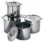 Interiors By Ph Stockpot, Set Of 4, Stainless Steel