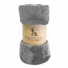 Rolled Flannel Fleece Silver 1400x1800mm