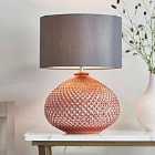 Ensora Lighting Imani Table Lamp Copper Glass
