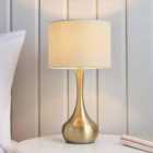 Ensora Lighting Elyse Touch Table Lamp Gold Brass