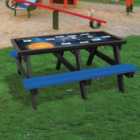 NBB Solar System Activity Top Recycled Plastic Table with Benches - Blue