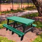 NBB Junior Medium 150cm Recycled Plastic Picnic Table - Green