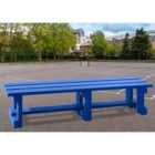 NBB Recycled Plastic Backless 200cm Bench - Blue