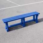 NBB Recycled Plastic Backless 150cm Bench - Blue