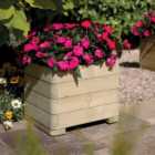 Rowlinson Wooden Outdoor Marberry Square Planter 50cm
