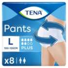 TENA Unisex Incontinence Pants Plus Large Size 8 per pack