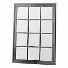 Crossland Grove Barking Distressed Grey Wall Window Mirror - 950 X 1300Mm